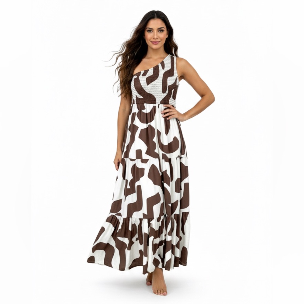 Abel The Label Anthropologie Chocolate Brown Maxi Dress